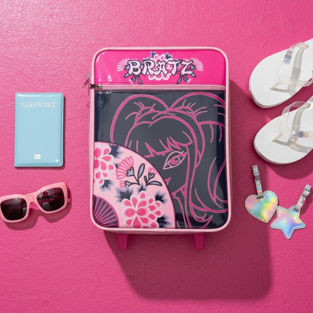 Bratz Orient Express Jade Pink Trolley Suitcase (2004) – New With Tags