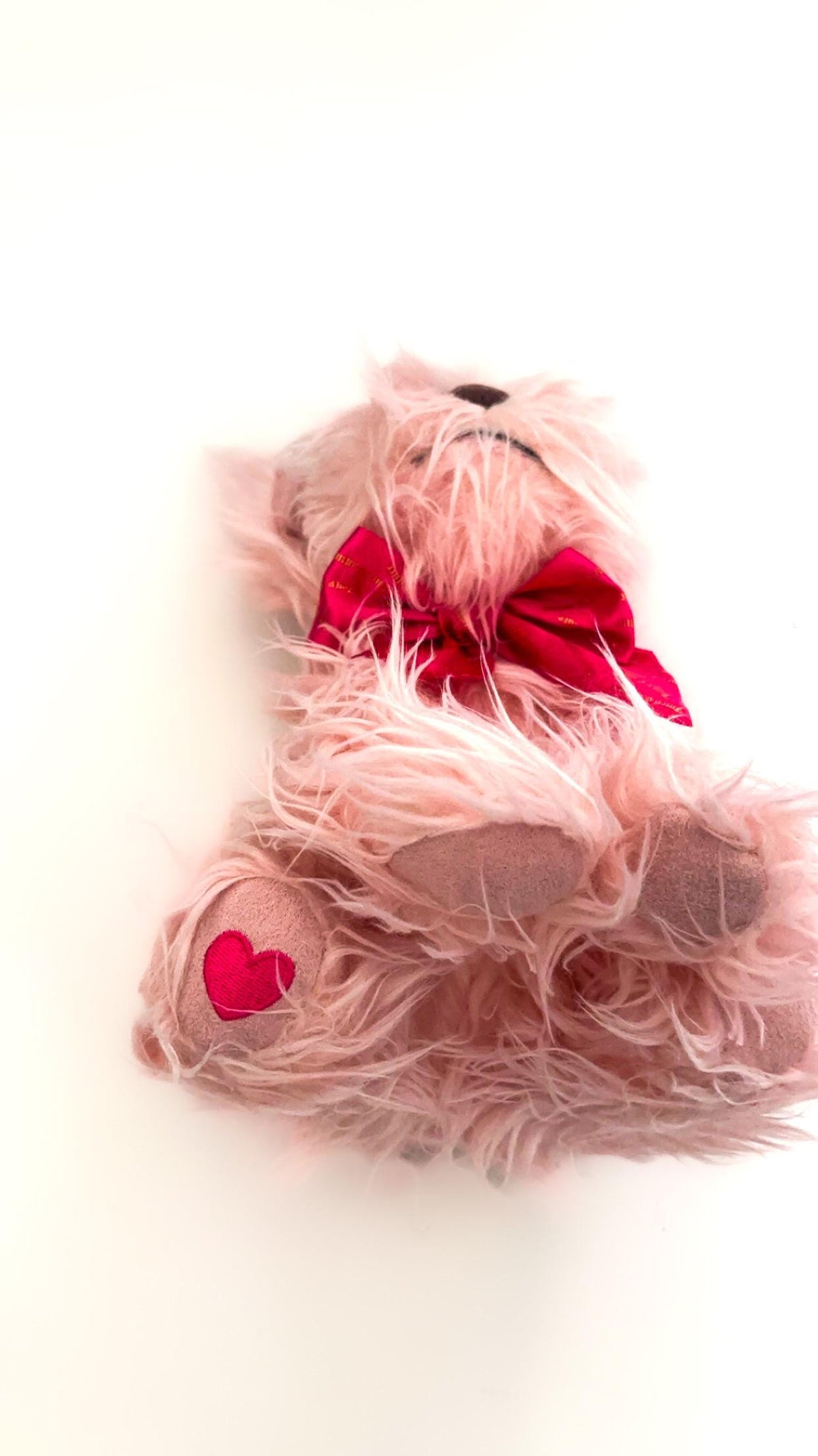 Peluche Yorkshire Terrier rose Juicy Couture avec nœud – Neuve dans son emballage