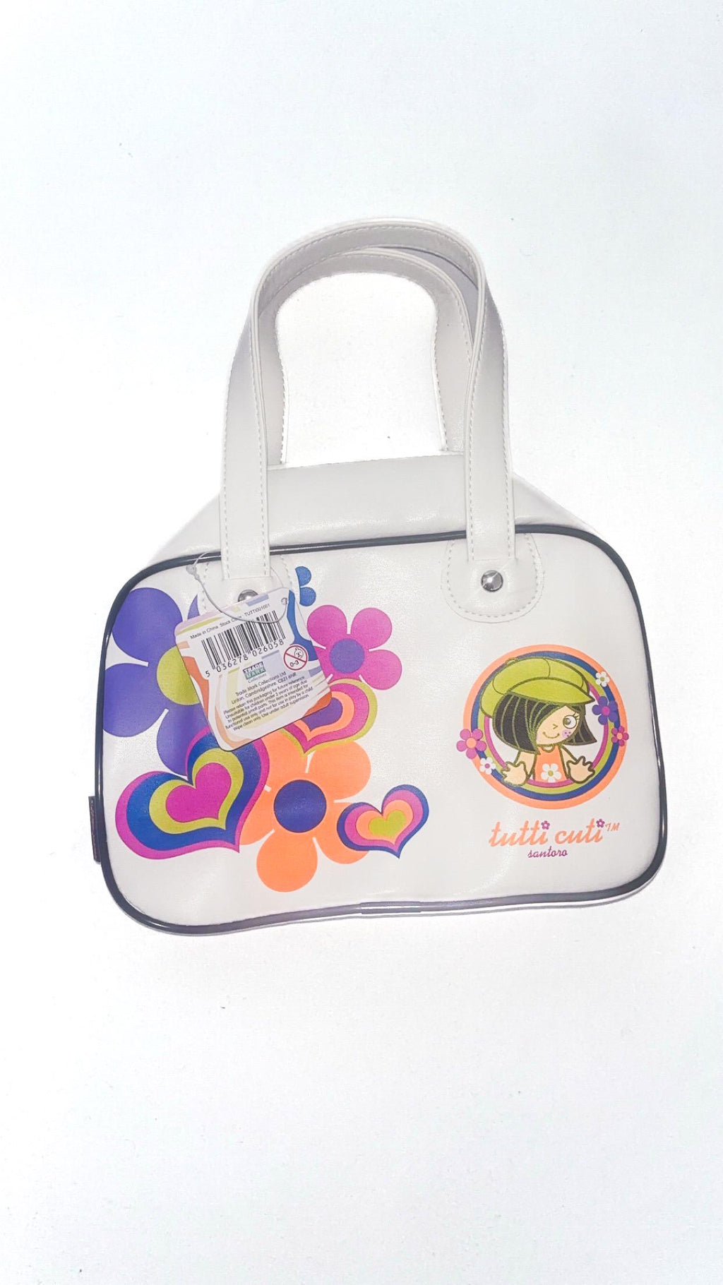 Borsa Santoro Tutti Cuti bianca a fiori (2004) – Nuova con etichette