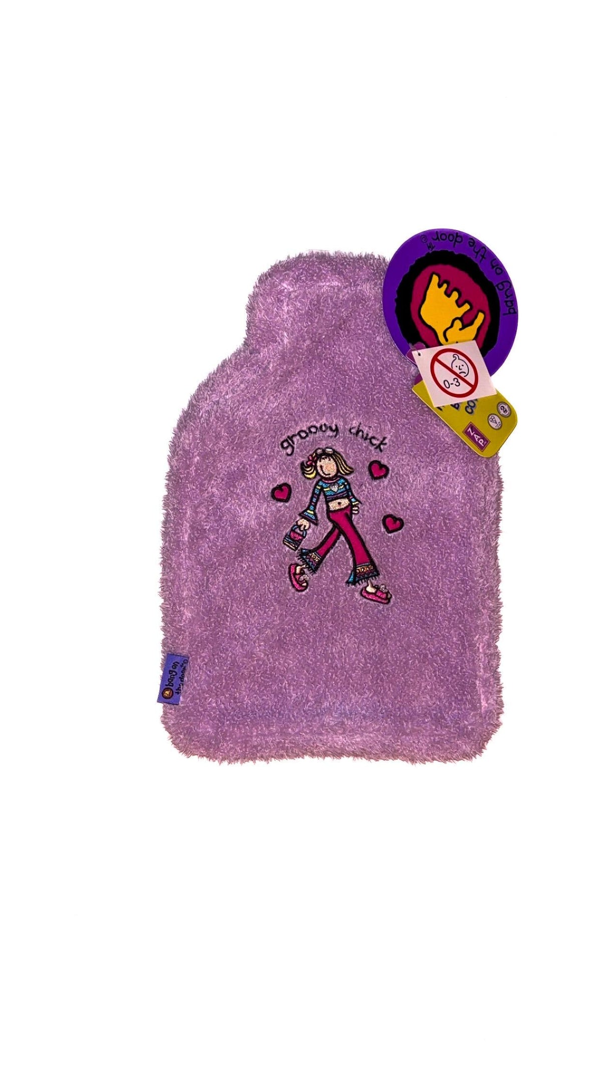 Santoro Groovy Chick Purple Hot Water Bottle Cover (2003) – New With Tags