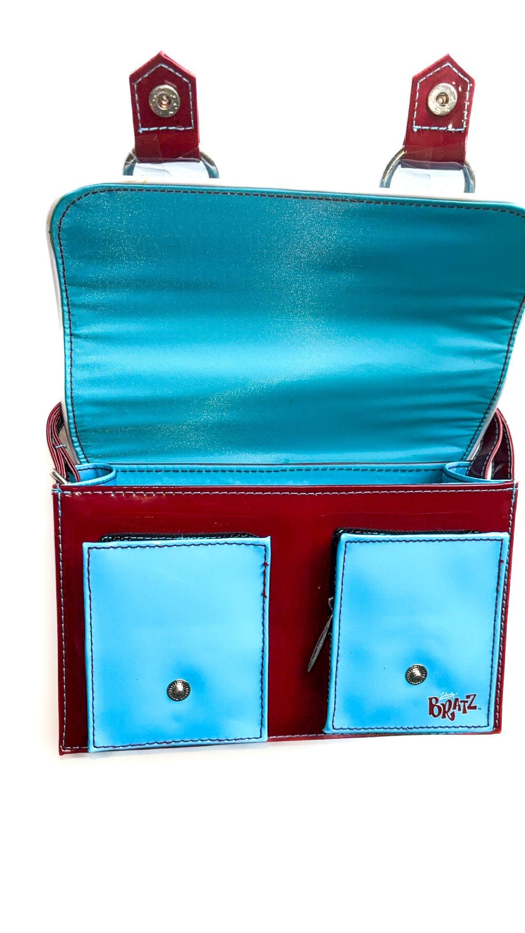Bratz Sky-Blue & Burgundy Attaché Satchel Bag – Brand New