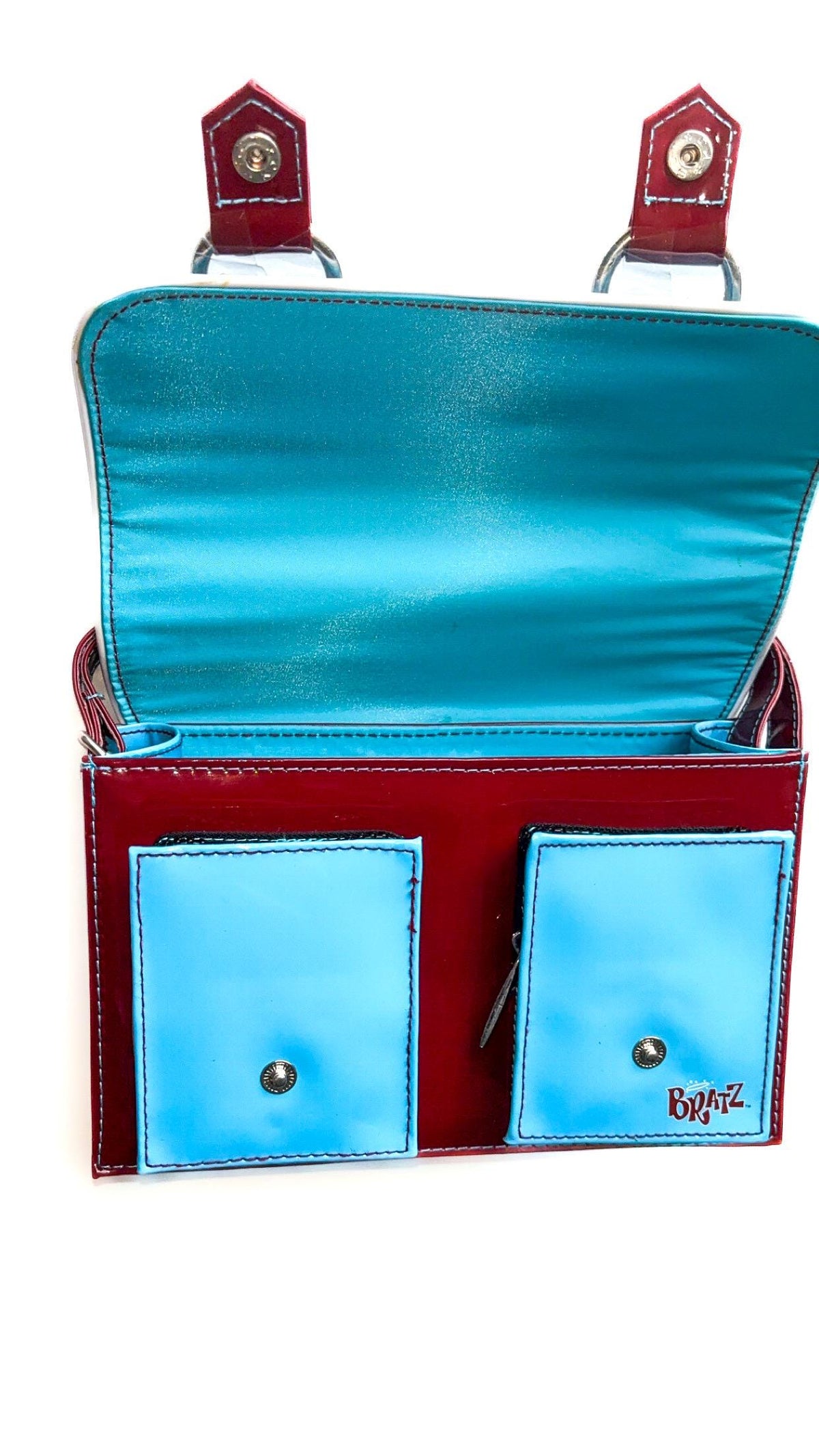 Bratz Sky-Blue & Burgundy Attaché Satchel Bag – Brand New