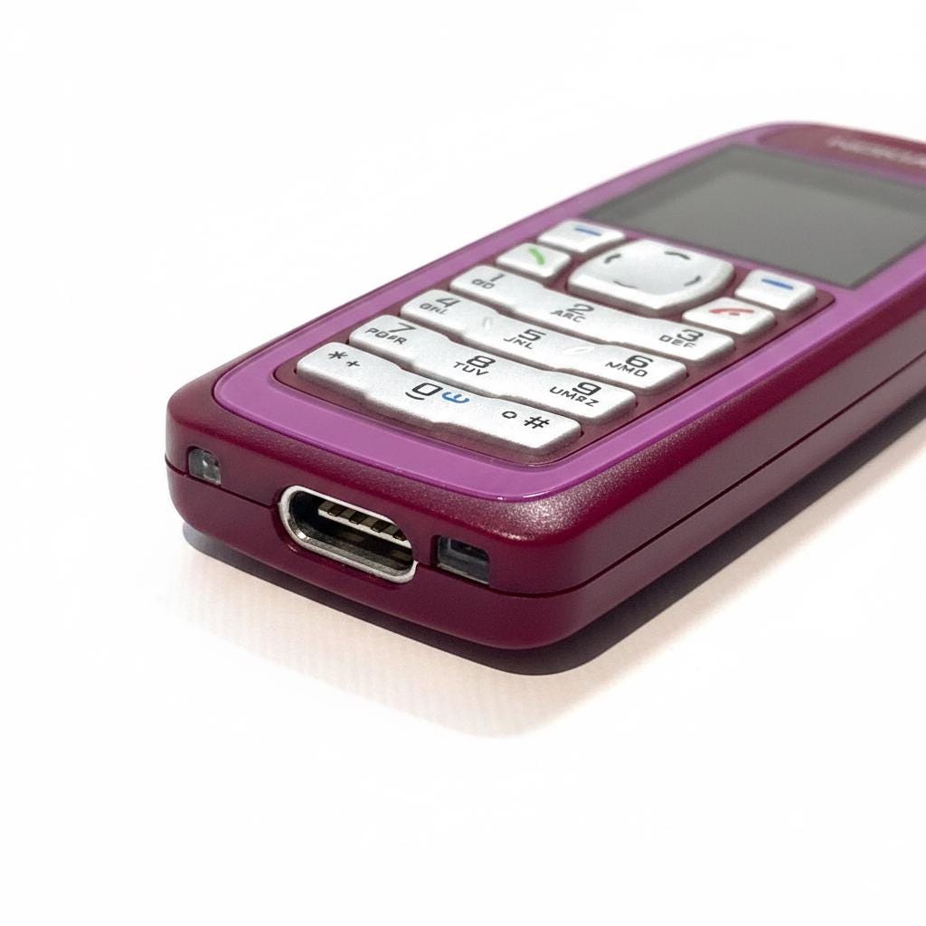 Nokia 3100 Deep Pink Mobile Phone (2003) – New in Original Packaging