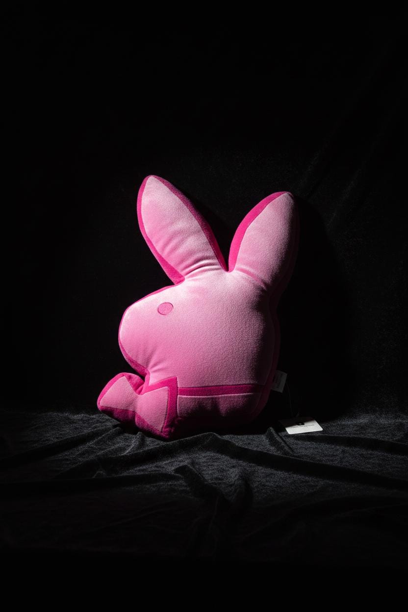 Розовая подушка-голова кролика Playboy (2004) – С оригинальными бирками