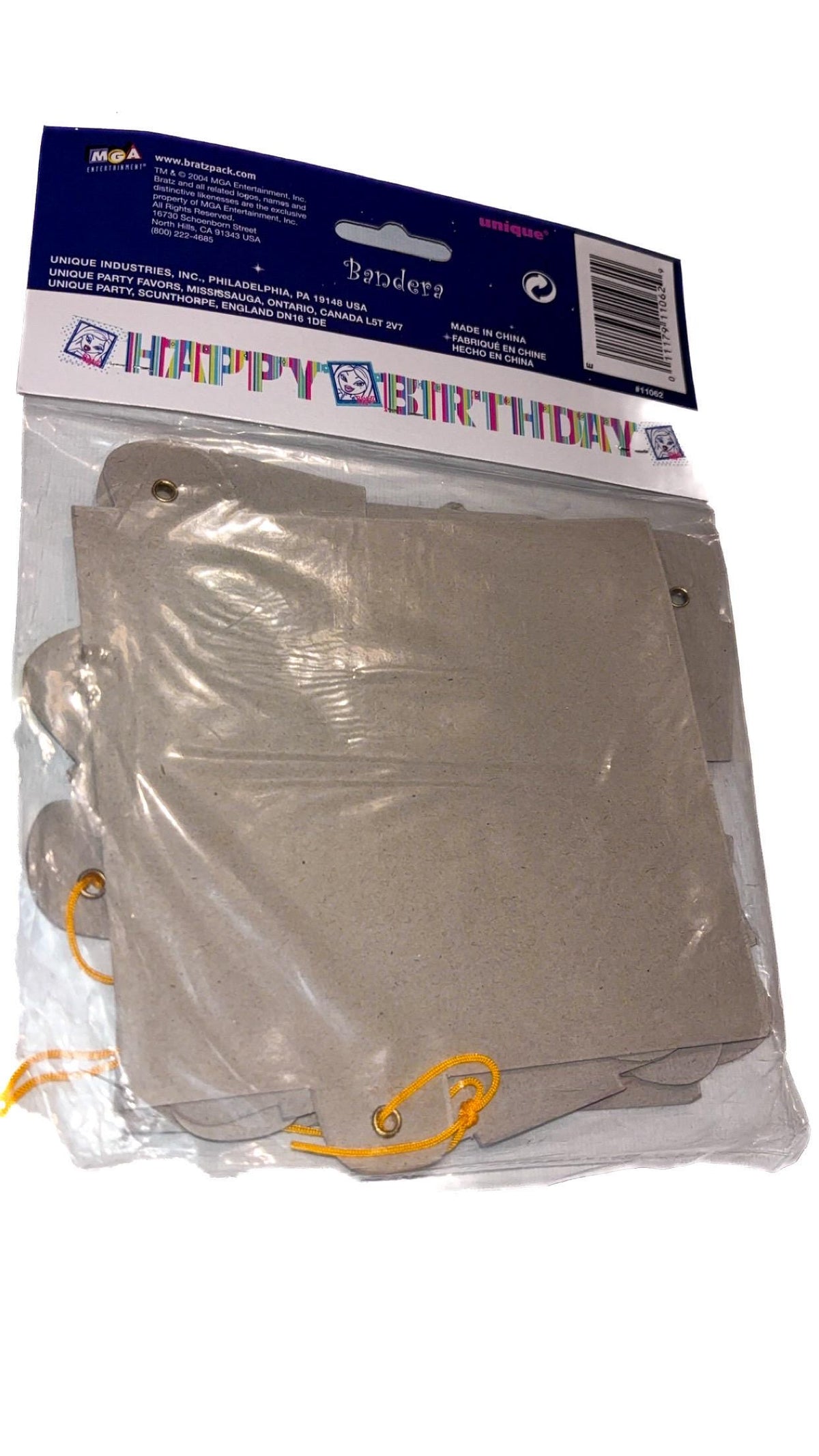 Pancarta de feliz cumpleaños de Bratz Yasmin (2004) – Nueva y sellada