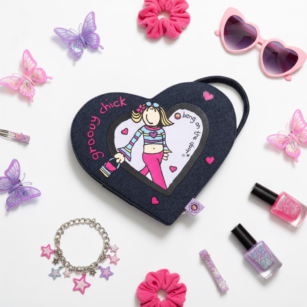 Кейс для украшений Santoro Groovy Chick Heart Denim (2003) – Восстановленный