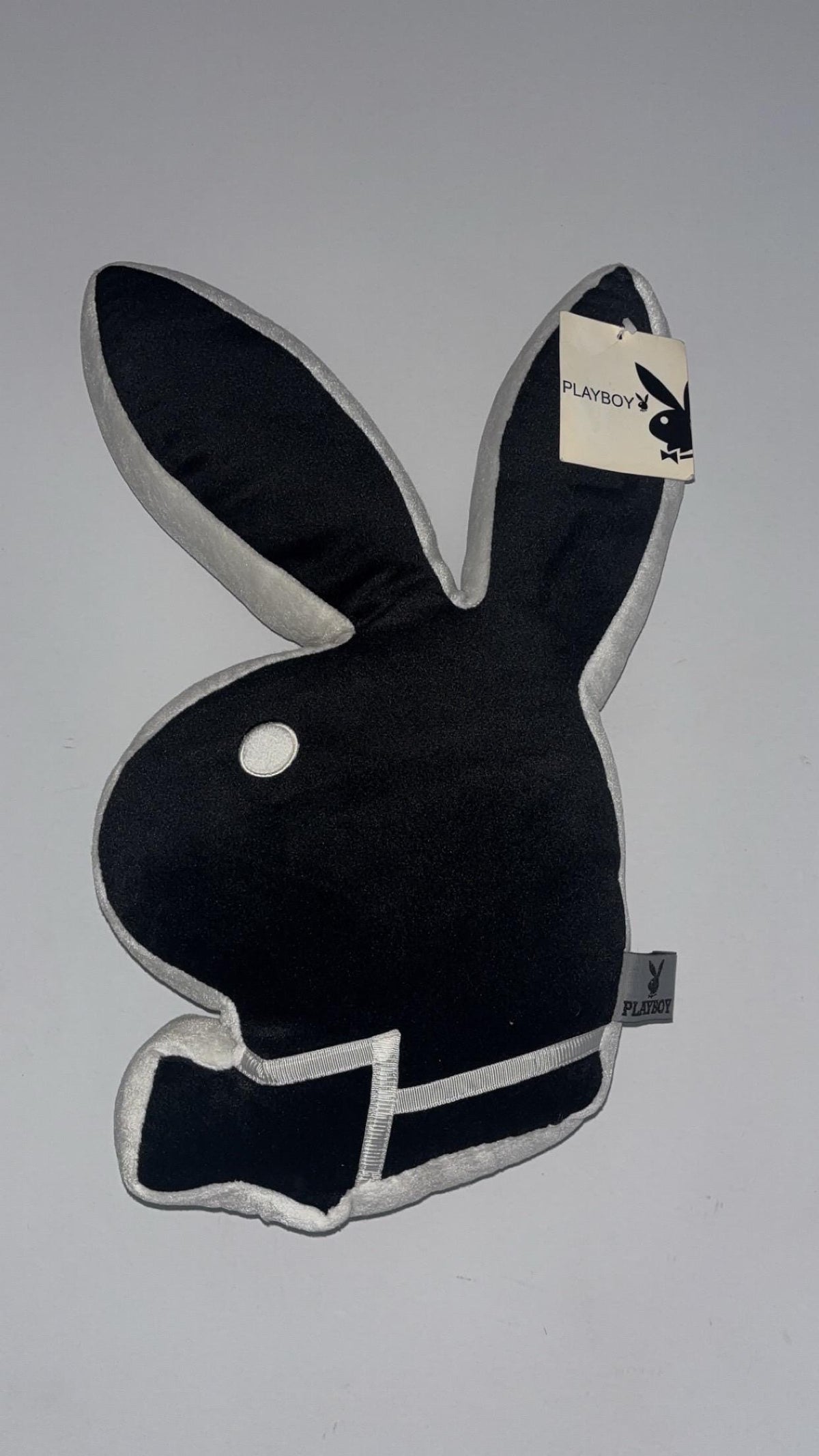 Playboy Black & White Rabbit Head Pillow (2004) – With Original Tags