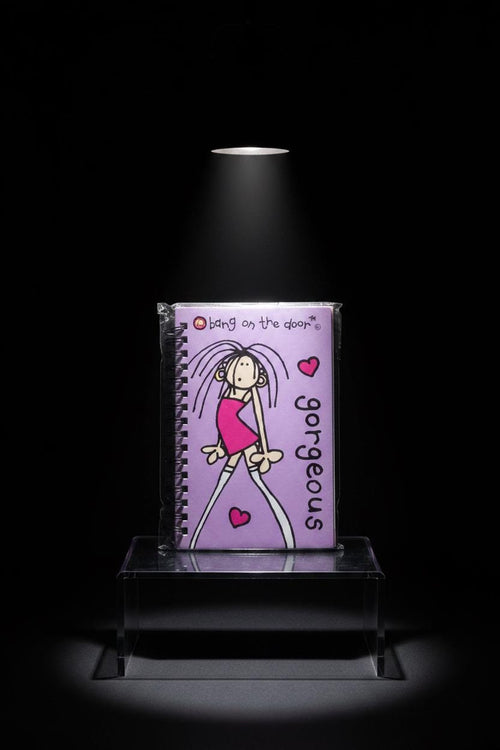 Bang On The Door Taccuino A5 viola splendido con spirale – Nuovo e sigillato