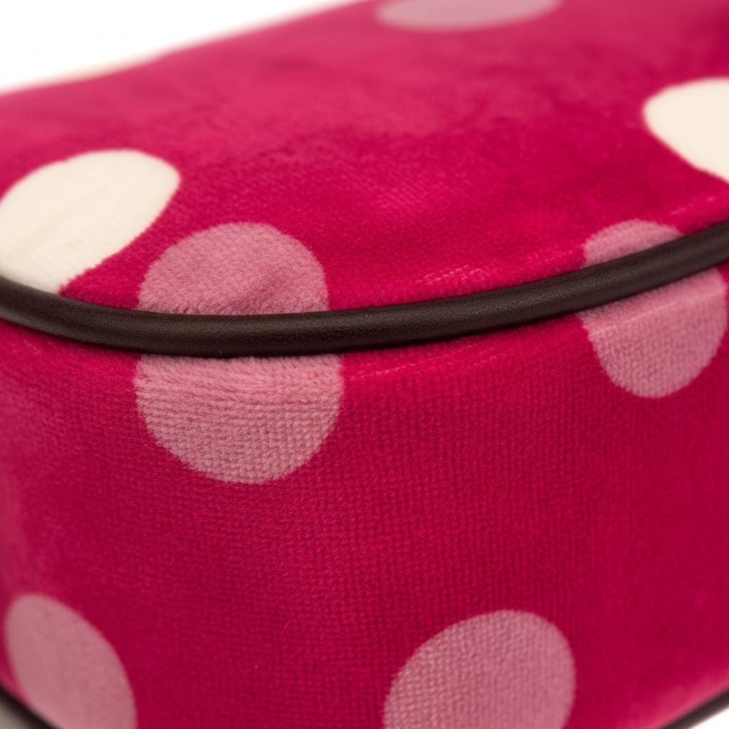 Juicy Couture Red Polka Dot Two-Piece Cosmetic Bag Set – New With Tags