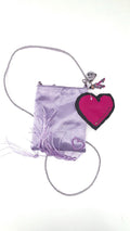 Groovy Chick Lilac Satin-Style Evening Bag with Chain Strap (2001) – New With Tags