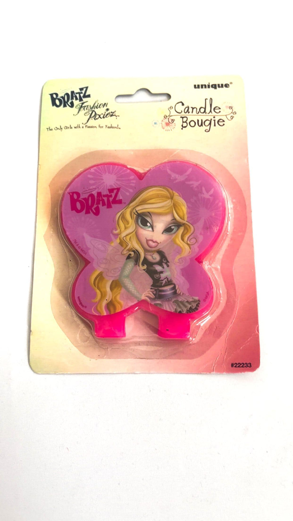 Bratz Fashion Pixiez Cloe Butterfly -kakkukynttilä – Uusi pakkauksessa