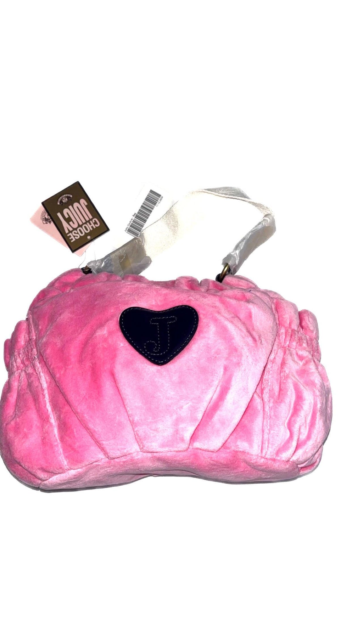 Juicy Couture Pink Velvet Crest Shoulder Bag – New With Tags