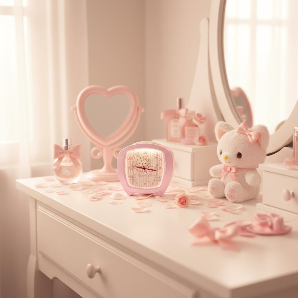 Sanrio Charmmy Kitty Pink Alarm Clock (2005) – New in Packaging