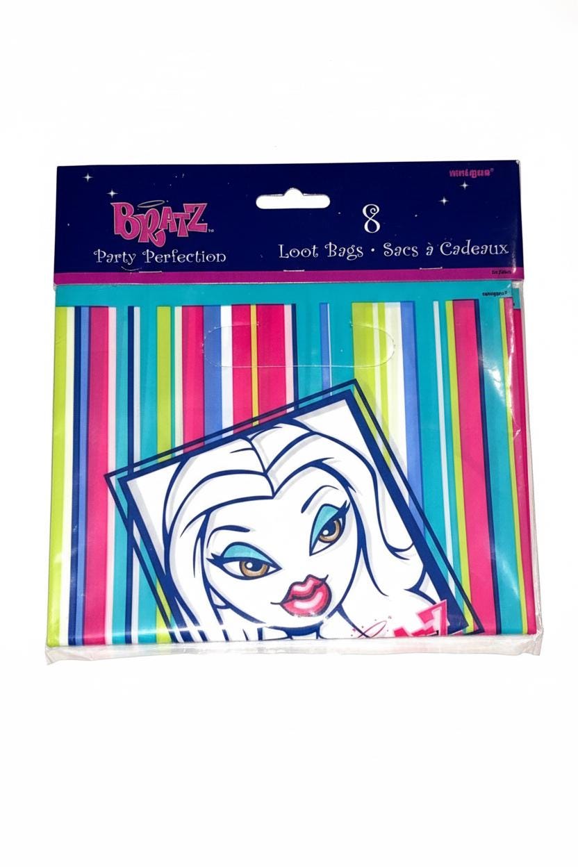 Bolsitas de fiesta de Bratz Yasmin, paquete de 8 (2004) – Nuevas y selladas