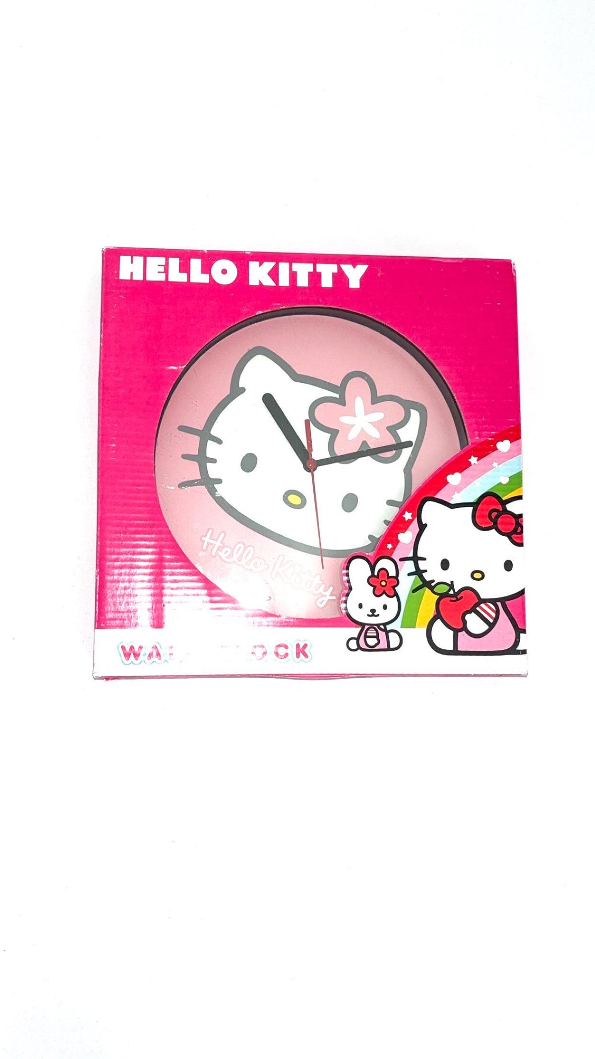 Hello Kitty Pink Flower Wall Clock – New in Original Box