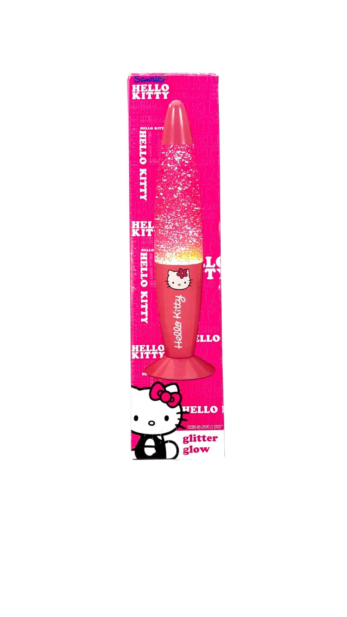 Sanrio Hello Kitty Pink Glitter Glow Lamp (2012) – New in Original Packaging