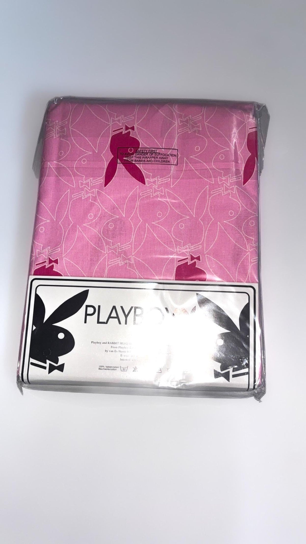 Playboy Pink Rabbit Head Curtain Pair (2007) – New in Packaging