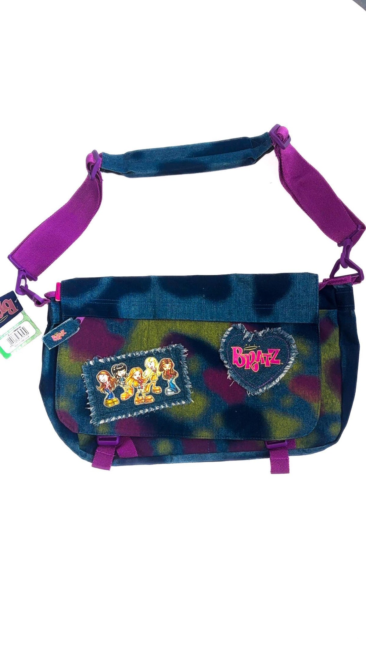 Bolso bandolera Bratz de camuflaje con parches deshilachados – Nuevo con etiquetas