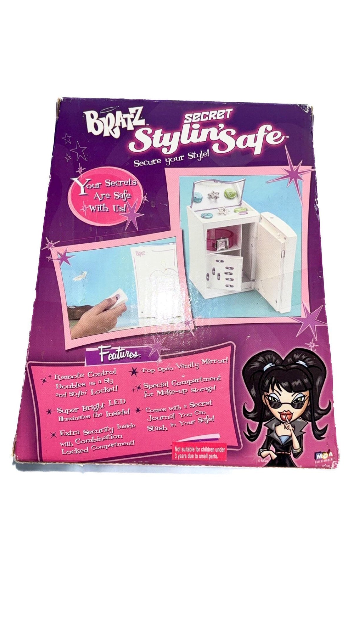 Caja fuerte Bratz Secret Stylin’ con control remoto IR – Nueva y sellada