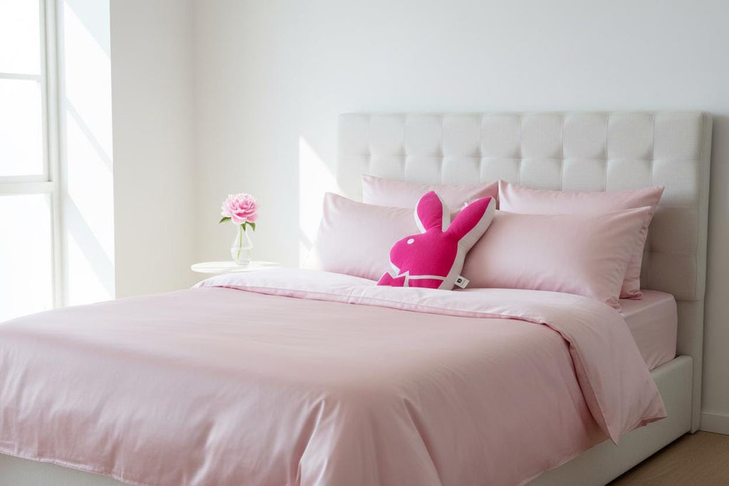 Playboy Pink & White Rabbit Head Pillow (2004) – With Original Tags