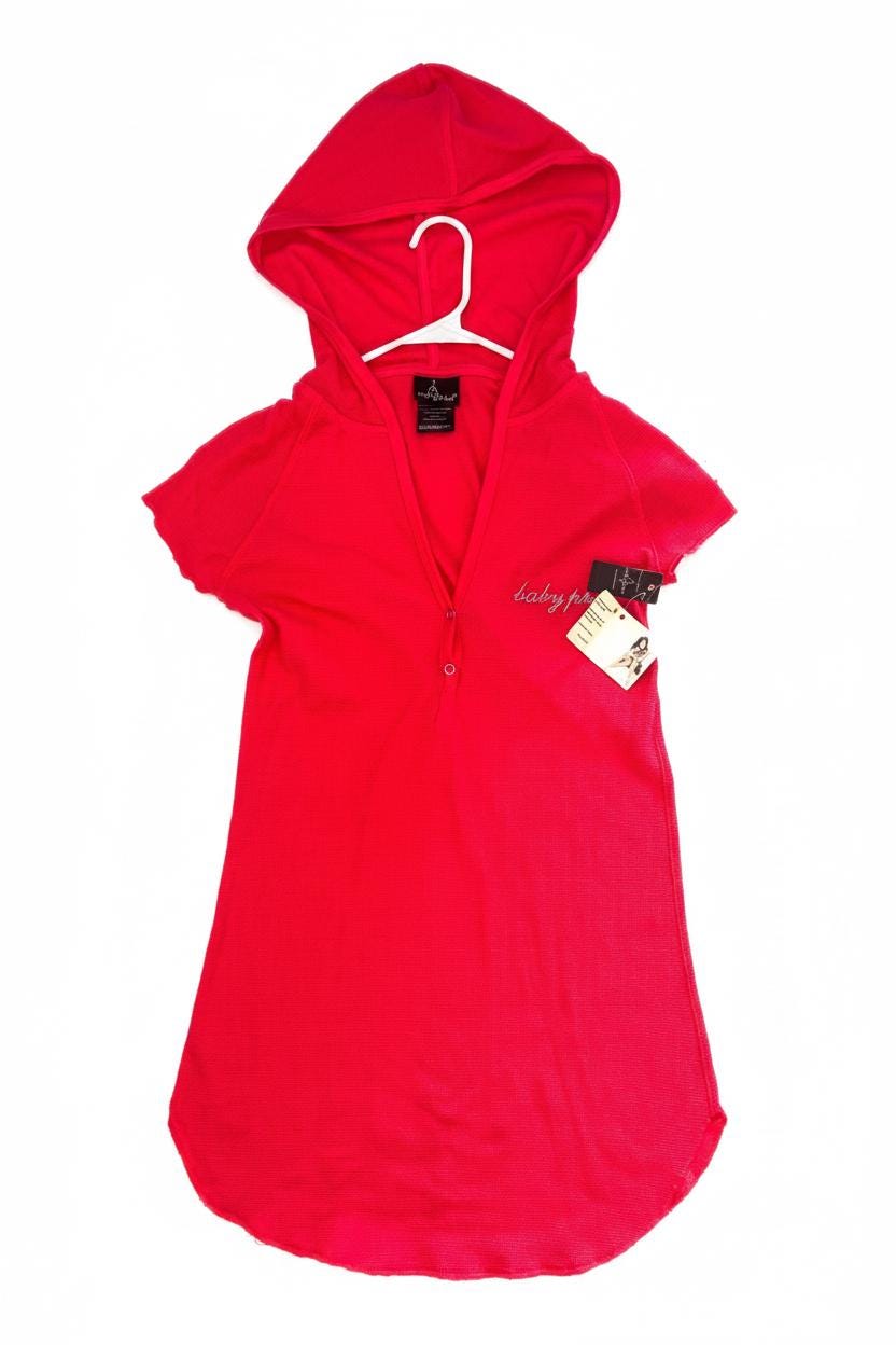 Baby Phat Coral Hooded Tee – Medium, New With Tags
