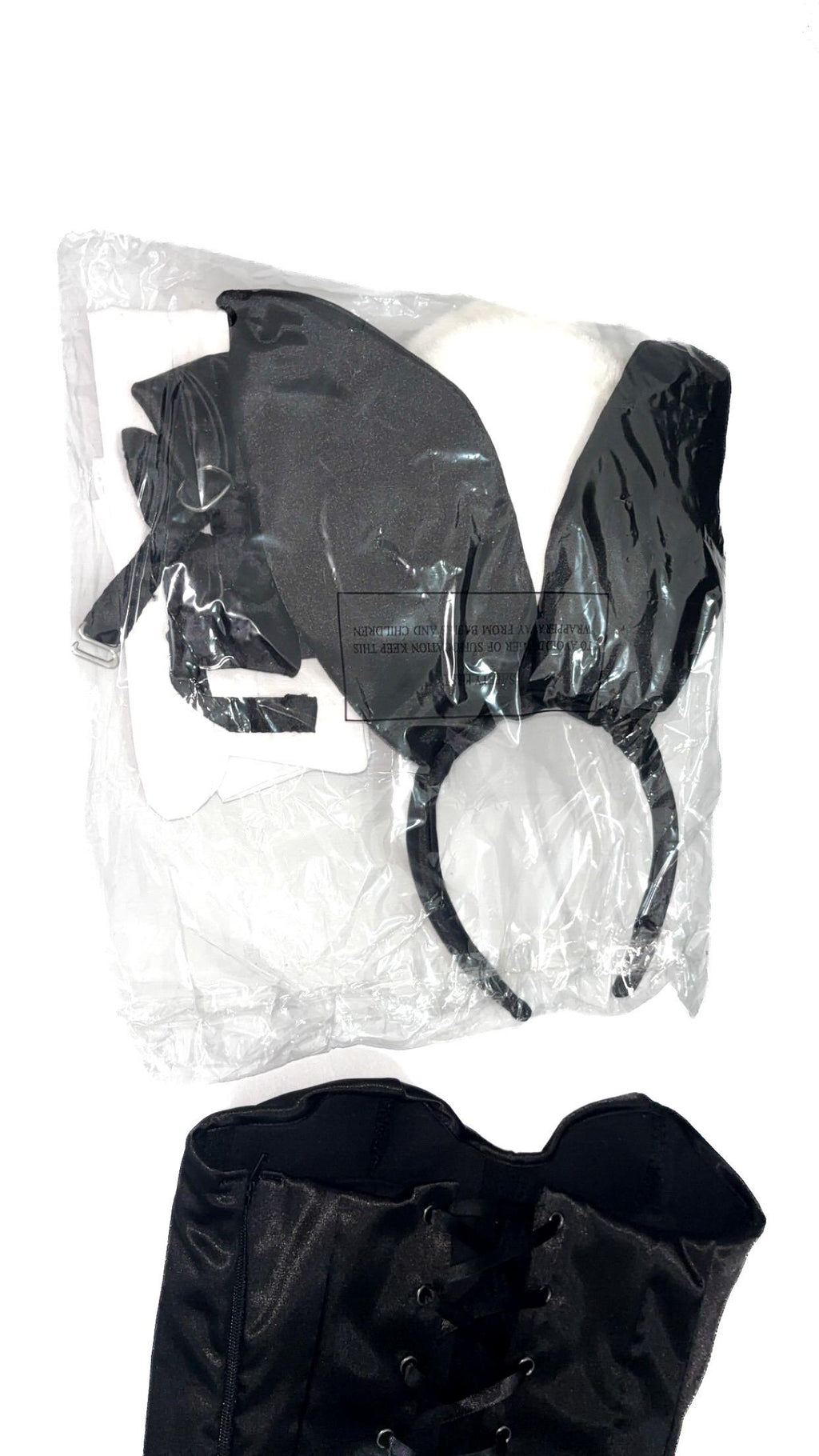 Conjunto de disfraz de conejita negra del aniversario de Playboy – Nuevo en su caja original