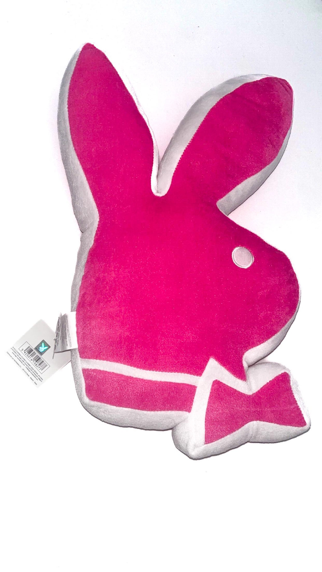 Playboy Pink & White Rabbit Head Pillow (2004) – With Original Tags