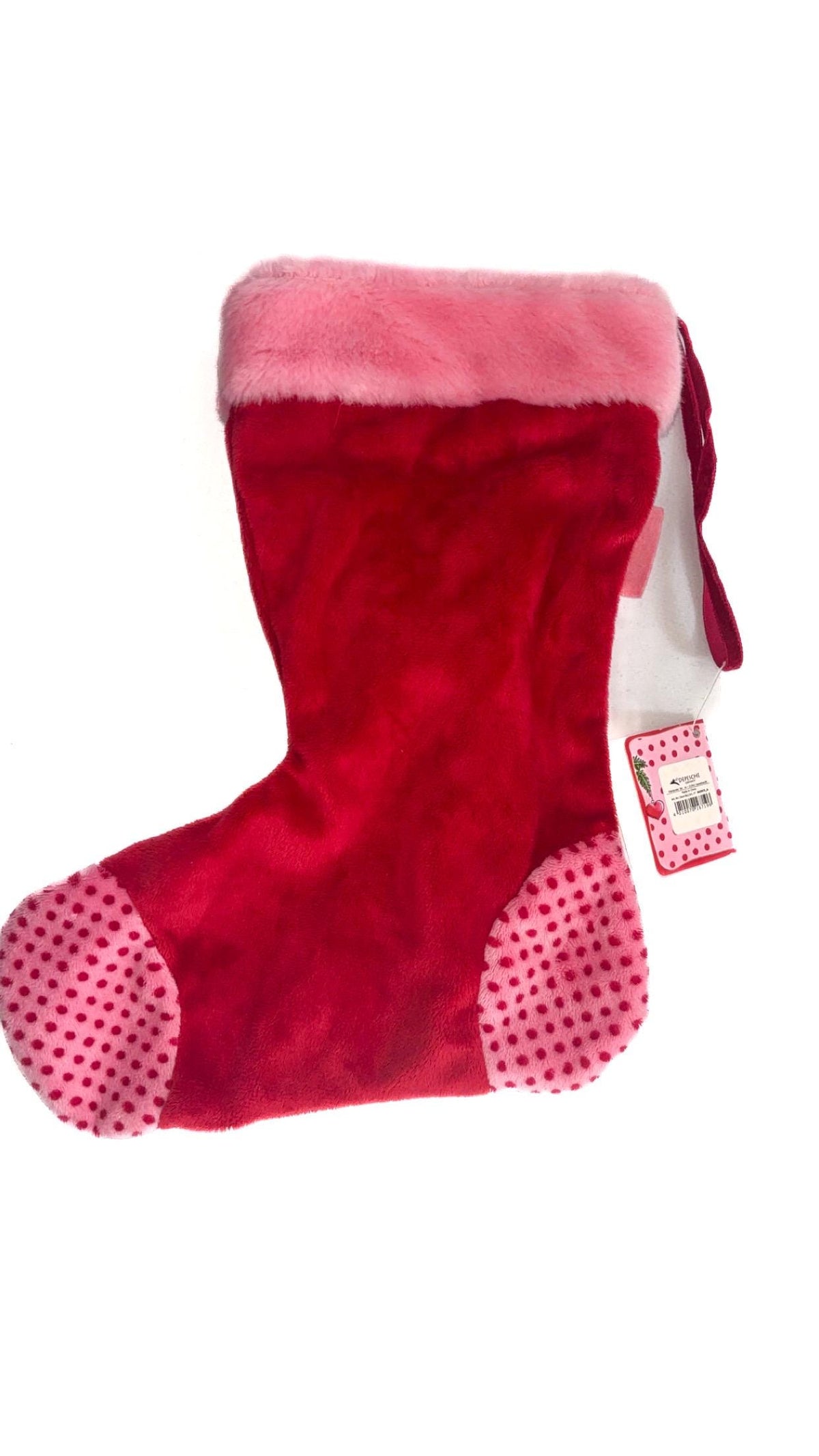 Vintage Diddl Diddlina Red & Pink Christmas Stocking – New With Tags