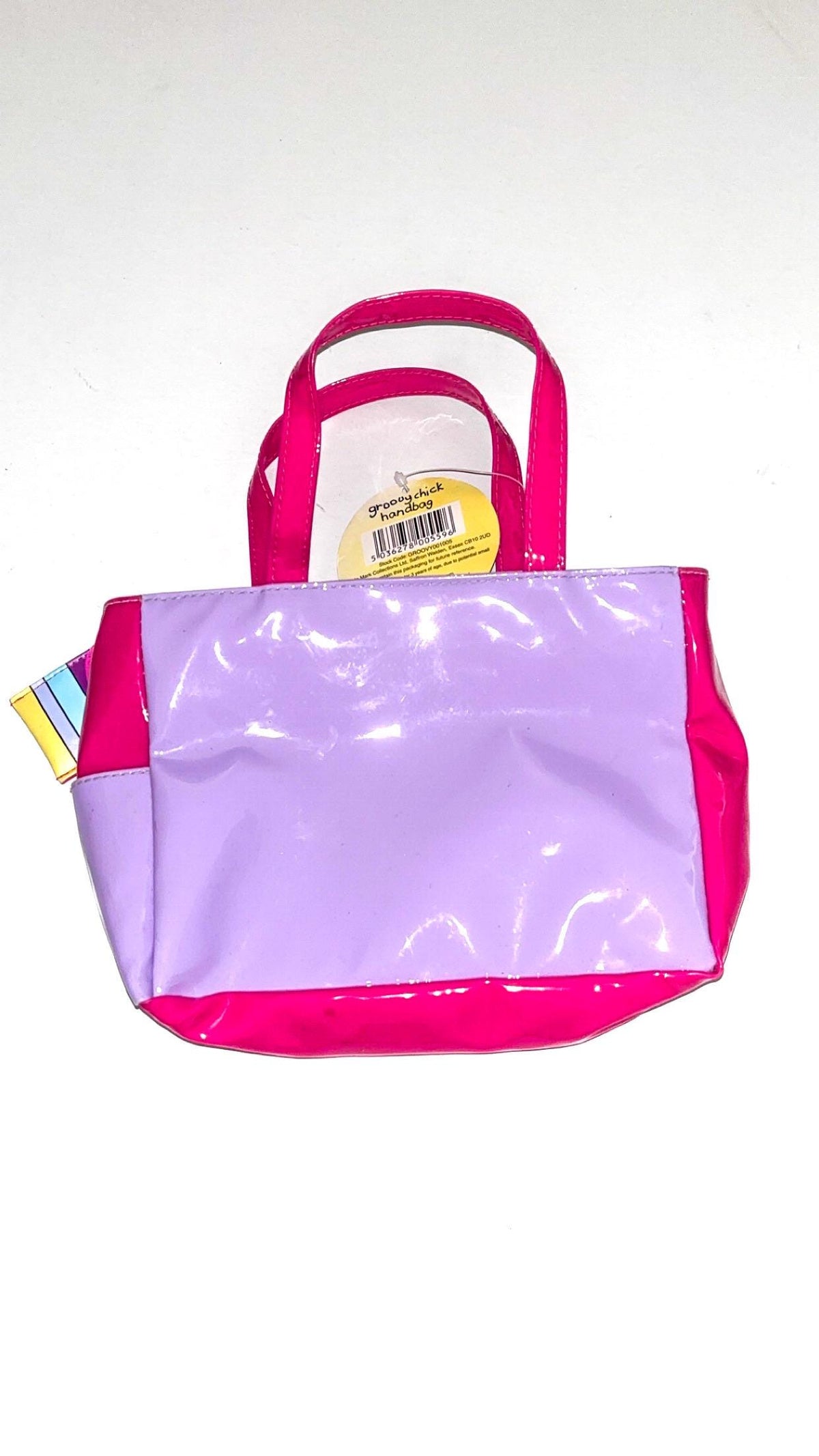 Groovy Chick Lilac & Pink Handbag with Mini Pouch – New With Tags