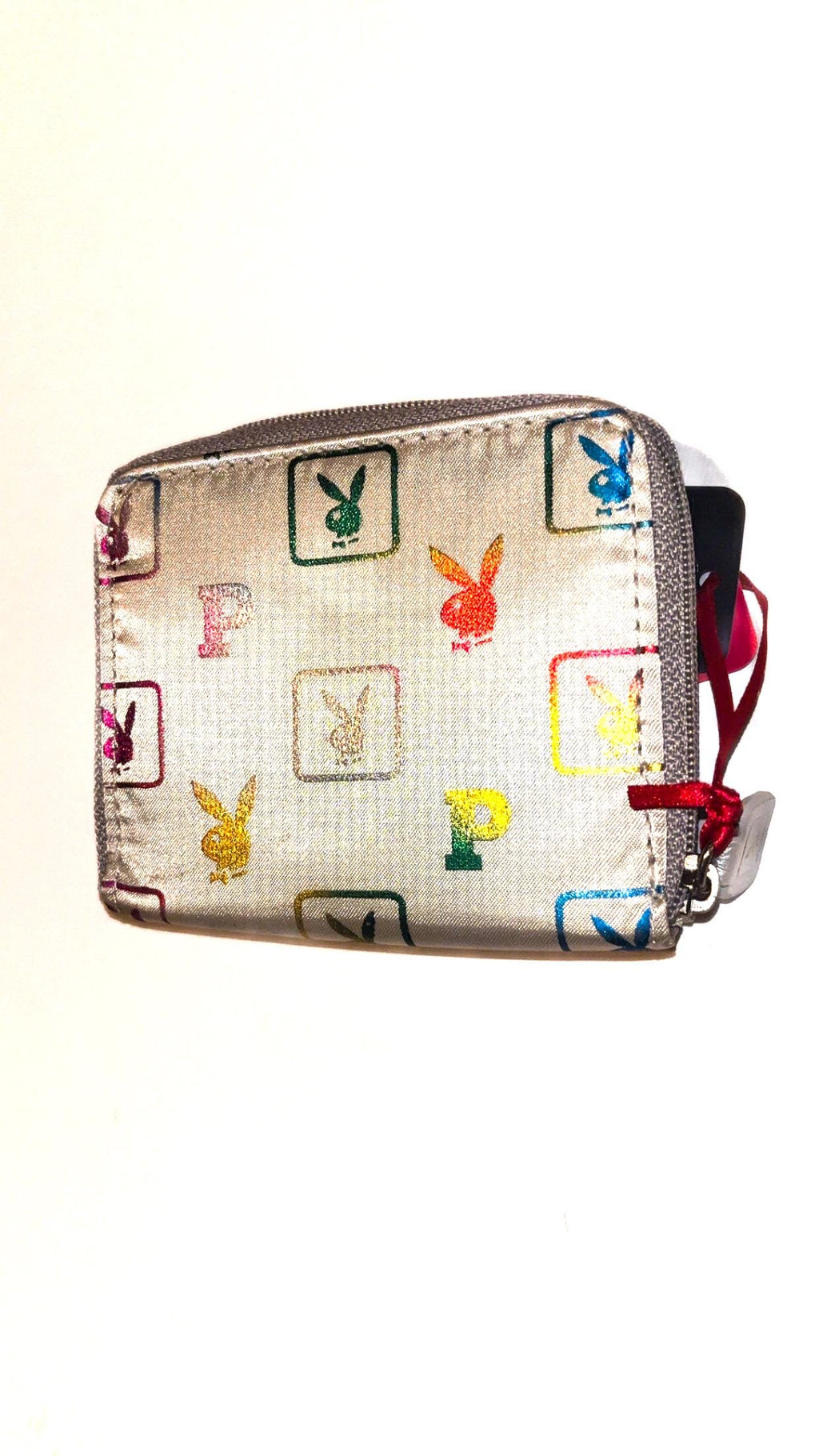 Playboy Silver Multicolour Monogram Purse / Wallet (2004) – New With Tags