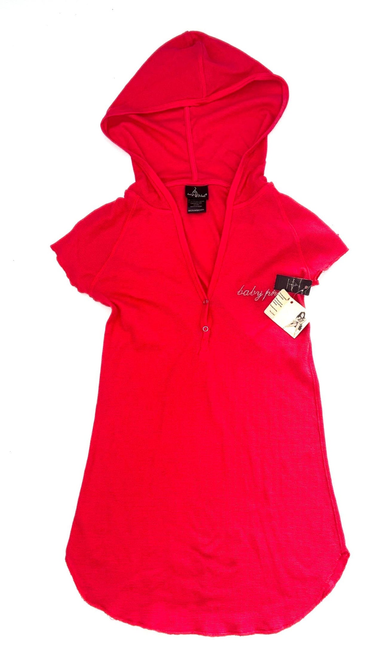 Baby Phat Coral Hooded Tee – Medium, New With Tags