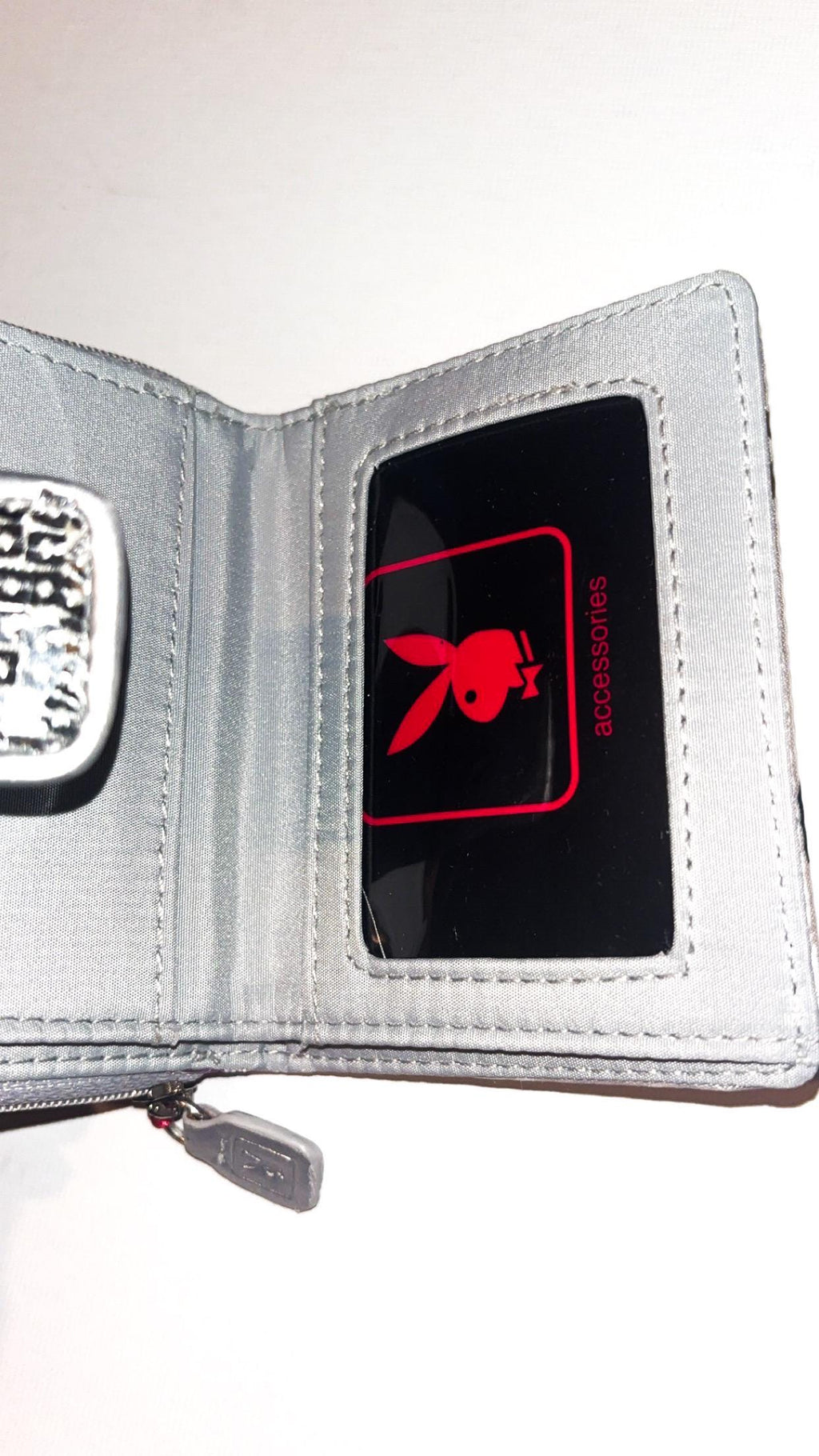 Playboy Silver Multicolour Monogram Purse / Wallet (2004) – New With Tags