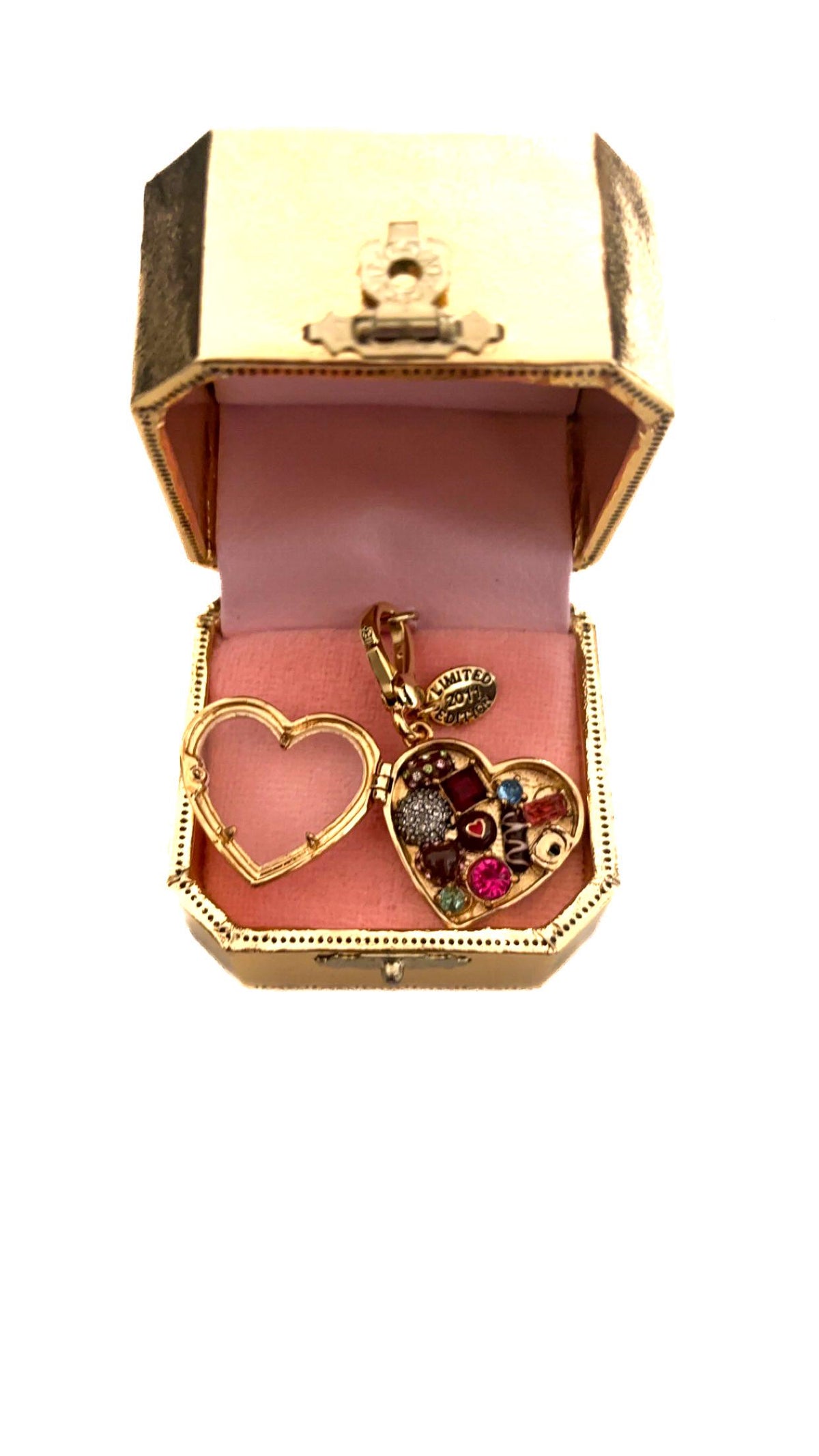Juicy Couture Limited Edition Opening Chocolate Box Heart Charm (2011) – New in Box