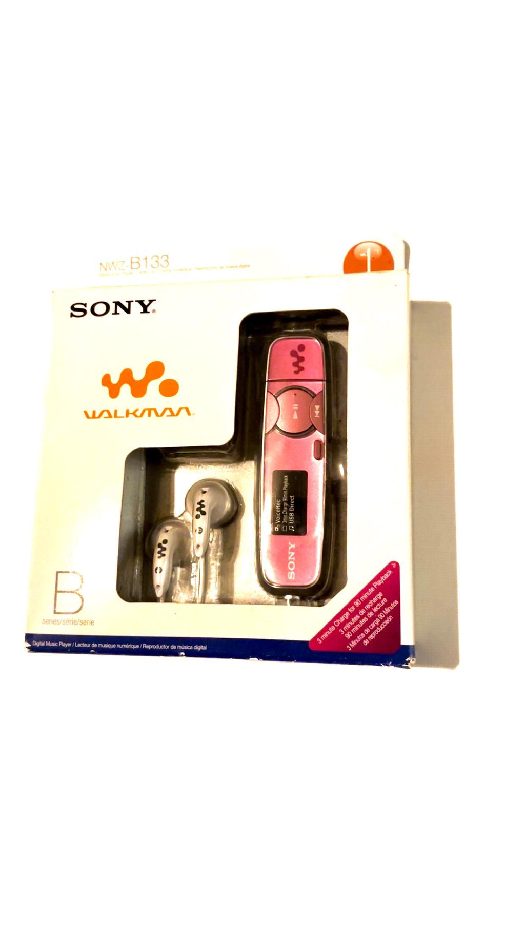 Sony Walkman NWZ-B133 Pink MP3 Player – New in Original Packaging