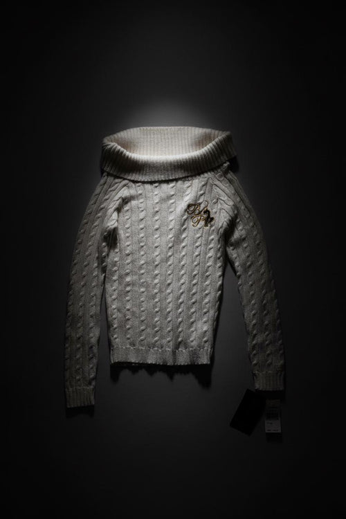 Baby Phat White Bardot Knit Jumper – New With Tags
