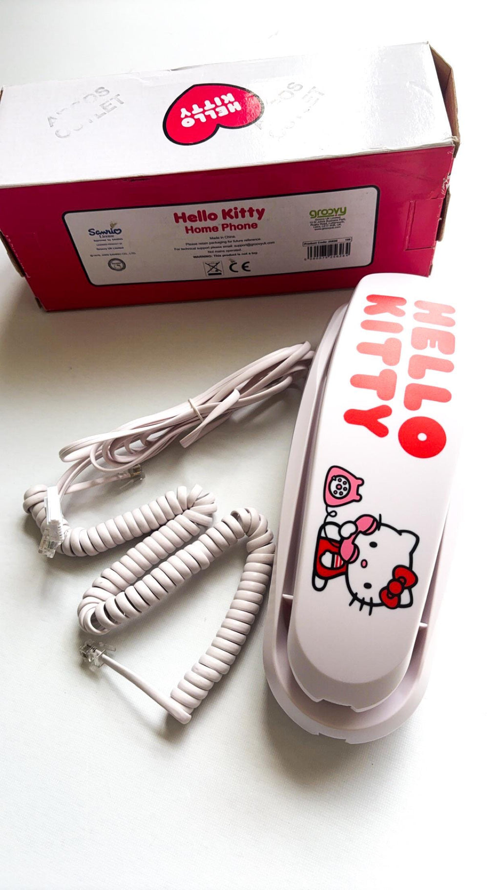 Téléphone fixe filaire Sanrio Hello Kitty (2009) – Neuf dans sa boîte