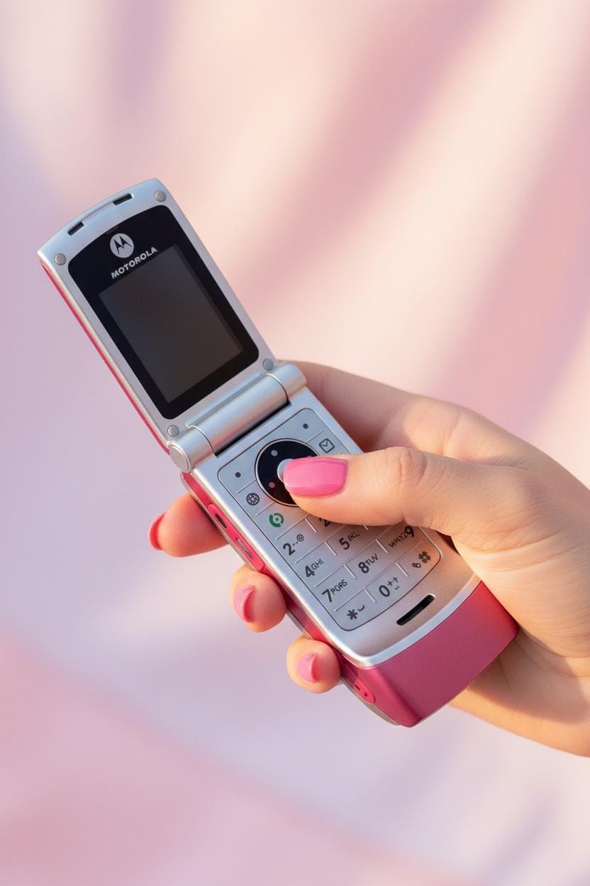Motorola W375 Pink Flip Phone (2006) – New in Packaging, T-Mobile Locked
