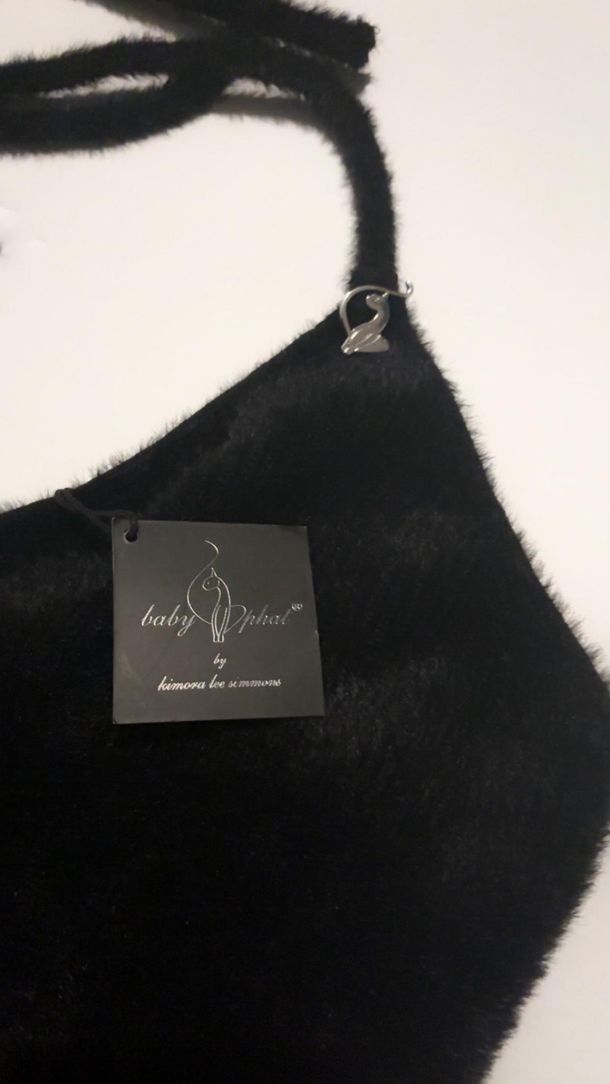 Baby Phat Black Fuzzy Halterneck Dress – New With Tags
